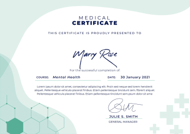 Simple monocolor medical certificate (1)